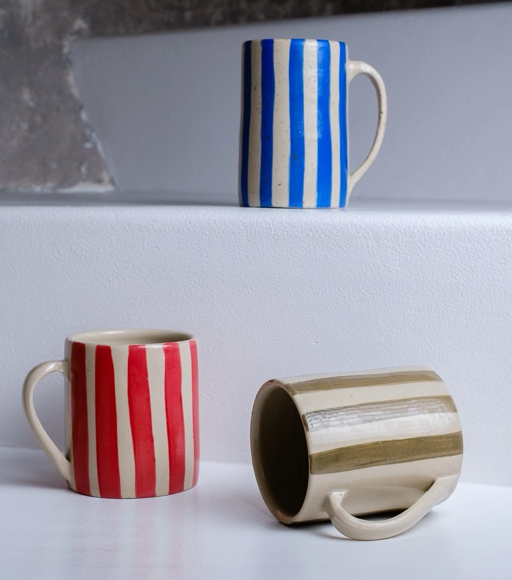 stripe mug